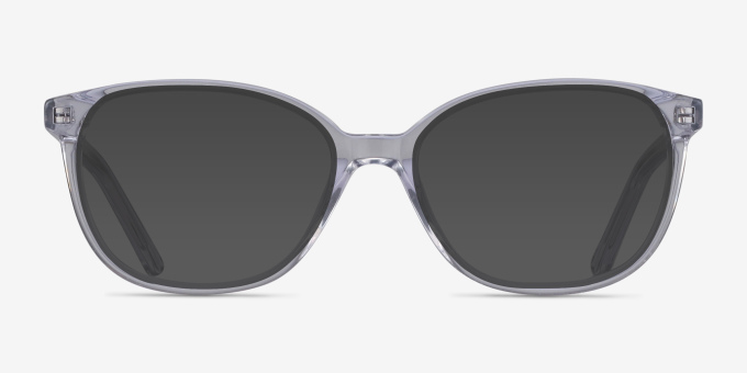 Thelma Clear AcetateEyeglass Frames from EyeBuyDirect, with Tinted Lenses