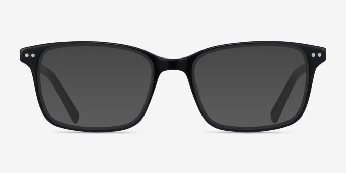 Basel Black AcetateEyeglass Frames from EyeBuyDirect, with Tinted Lenses