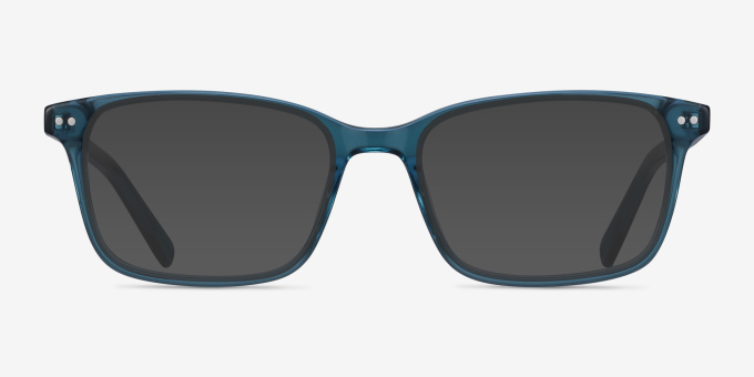 Basel Green Blue AcetateEyeglass Frames from EyeBuyDirect, with Tinted Lenses