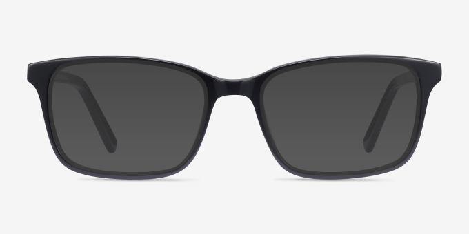 Clipperton Black AcetateEyeglass Frames from EyeBuyDirect, with Tinted Lenses