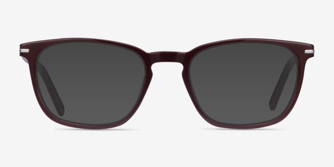 Camille Burgundy AcetateEyeglass Frames from EyeBuyDirect, with Tinted Lenses