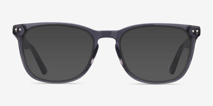 Gato Gray AcetateEyeglass Frames from EyeBuyDirect, with Tinted Lenses