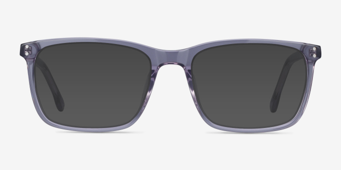 Connect Gray AcetateEyeglass Frames from EyeBuyDirect, with Tinted Lenses