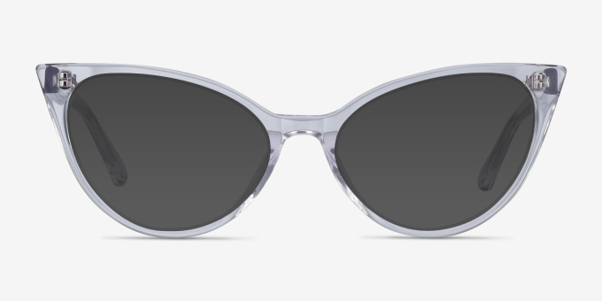 Quartet Clear AcetateEyeglass Frames from EyeBuyDirect, with Tinted Lenses