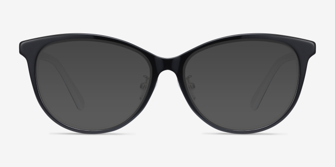 Helena Black White AcetateEyeglass Frames from EyeBuyDirect, with Tinted Lenses