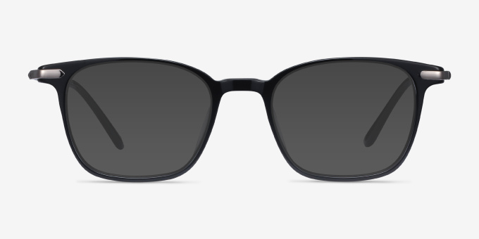 Cinema Black AcetateEyeglass Frames from EyeBuyDirect, with Tinted Lenses