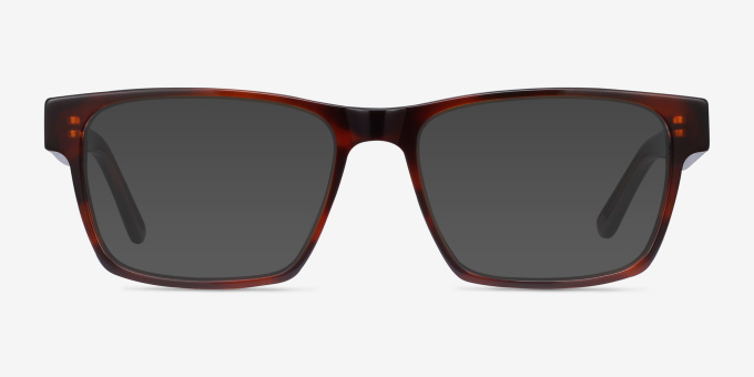 Reyes Brown AcetateEyeglass Frames from EyeBuyDirect, with Tinted Lenses