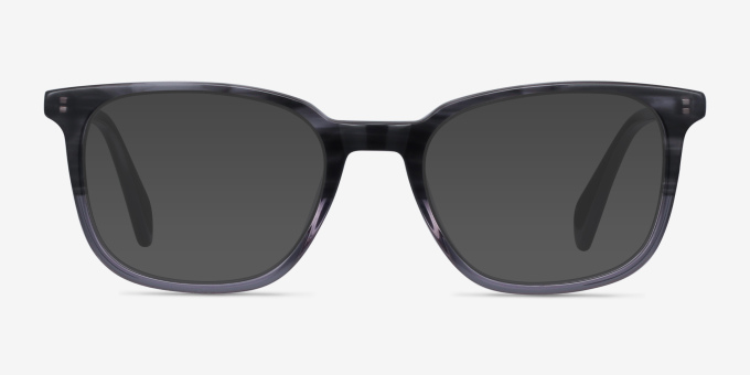 Howie Gray Striped AcetateEyeglass Frames from EyeBuyDirect, with Tinted Lenses