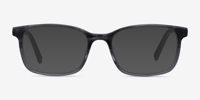 Collective Gray AcetateEyeglass Frames from EyeBuyDirect, with Tinted Lenses