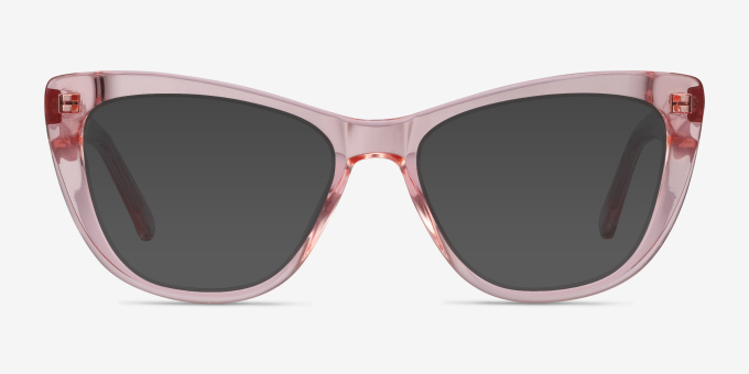 Little Charlotte Pink AcetateEyeglass Frames from EyeBuyDirect, with Tinted Lenses