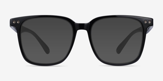 Piano Black PlasticEyeglass Frames from EyeBuyDirect, with Tinted Lenses