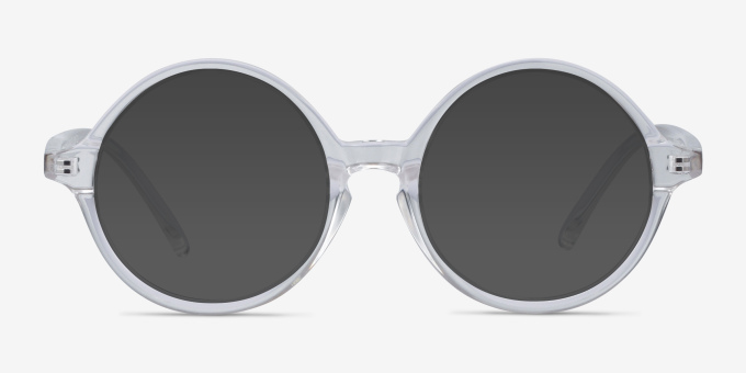 Little Years Clear PlasticEyeglass Frames from EyeBuyDirect, with Tinted Lenses