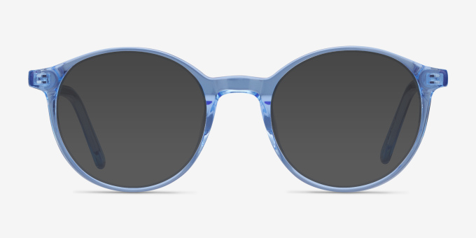 Excel Blue AcetateEyeglass Frames from EyeBuyDirect, with Tinted Lenses