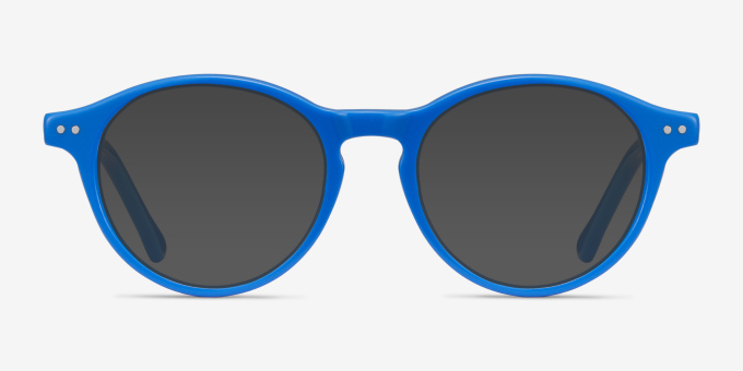 Magic Blue AcetateEyeglass Frames from EyeBuyDirect, with Tinted Lenses