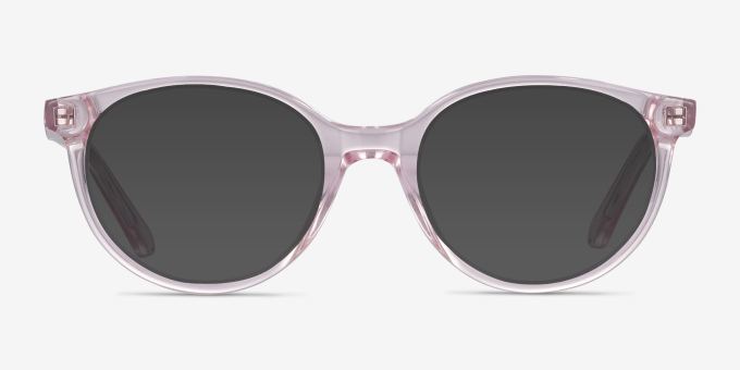 Trust Clear Pink AcetateEyeglass Frames from EyeBuyDirect, with Tinted Lenses