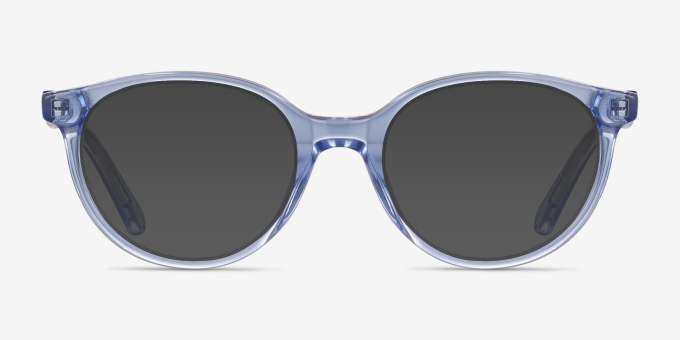Trust Clear Blue AcetateEyeglass Frames from EyeBuyDirect, with Tinted Lenses