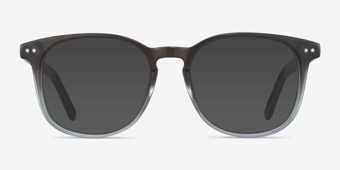 Ander Gray Clear AcetateEyeglass Frames from EyeBuyDirect, with Tinted Lenses