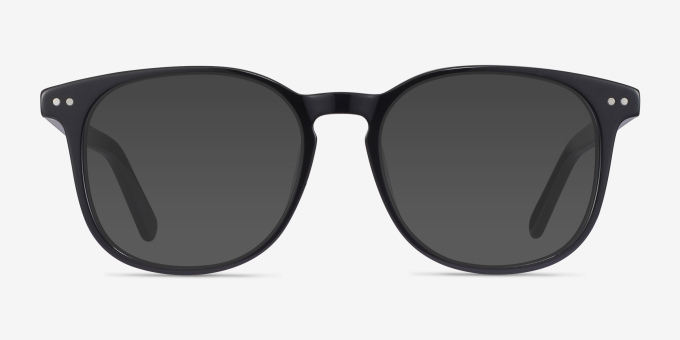 Ander Black AcetateEyeglass Frames from EyeBuyDirect, with Tinted Lenses