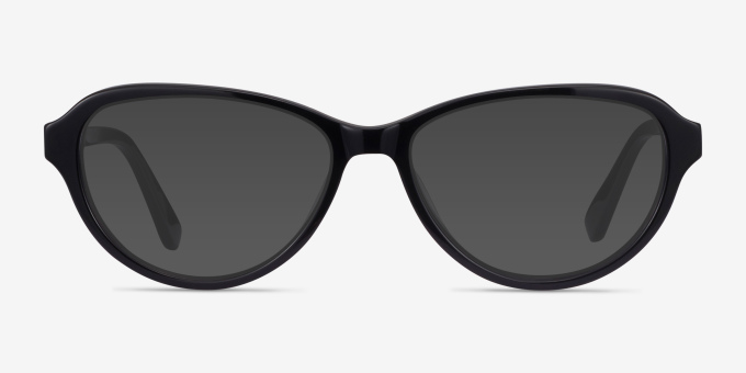 Misha Black AcetateEyeglass Frames from EyeBuyDirect, with Tinted Lenses