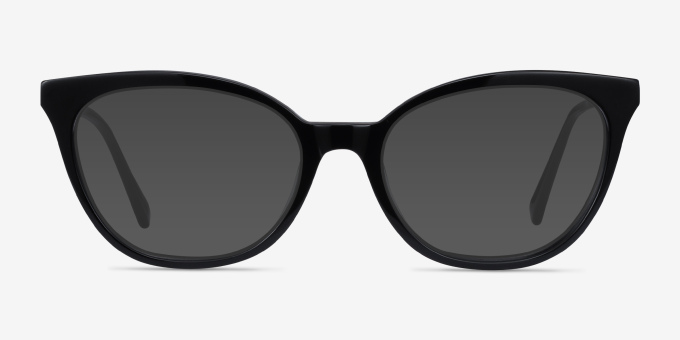 Sigilo Black AcetateEyeglass Frames from EyeBuyDirect, with Tinted Lenses