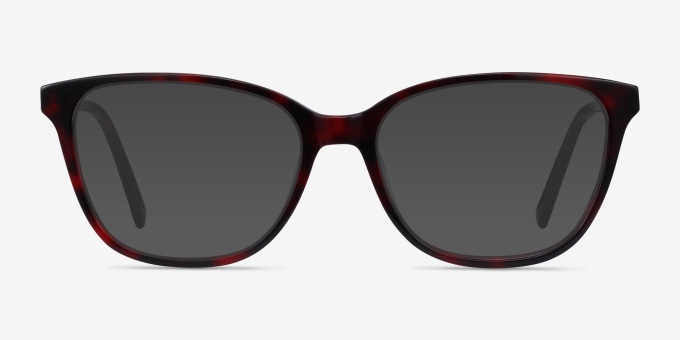 Arte Red Tortoise AcetateEyeglass Frames from EyeBuyDirect, with Tinted Lenses