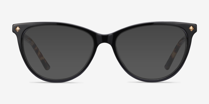 Leonie Black Tortoise AcetateEyeglass Frames from EyeBuyDirect, with Tinted Lenses