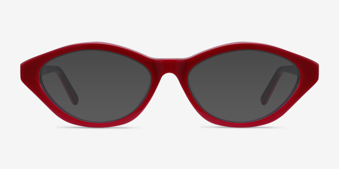 Passion Raspberry & Purple AcetateEyeglass Frames from EyeBuyDirect, with Tinted Lenses