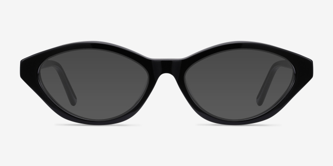 Passion Black AcetateEyeglass Frames from EyeBuyDirect, with Tinted Lenses