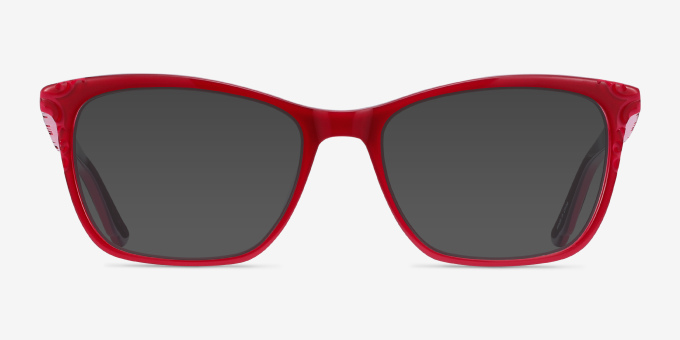 Hedera Raspberry Pink AcetateEyeglass Frames from EyeBuyDirect, with Tinted Lenses