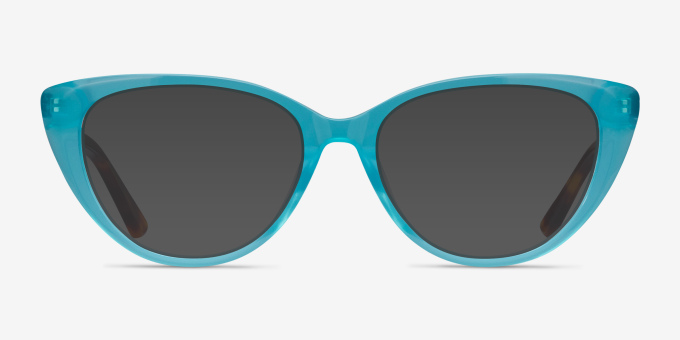 Anastasia Turquoise & Tortoise AcetateEyeglass Frames from EyeBuyDirect, with Tinted Lenses