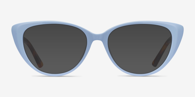 Anastasia Baby Blue & Tortoise AcetateEyeglass Frames from EyeBuyDirect, with Tinted Lenses