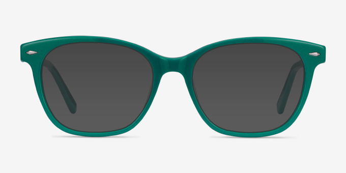 Yana Teal AcetateEyeglass Frames from EyeBuyDirect, with Tinted Lenses
