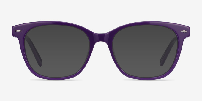 Yana Purple AcetateEyeglass Frames from EyeBuyDirect, with Tinted Lenses