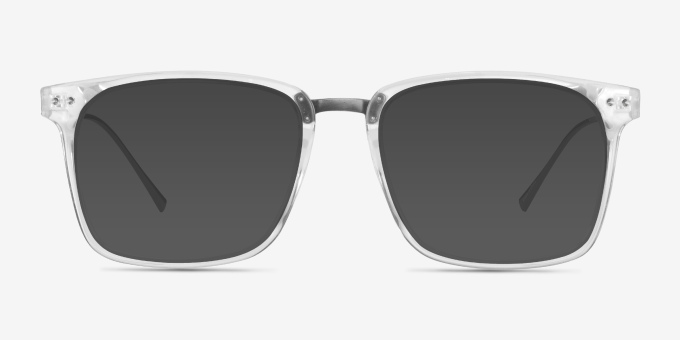 Forte Clear Plastic, MetalEyeglass Frames from EyeBuyDirect, with Tinted Lenses