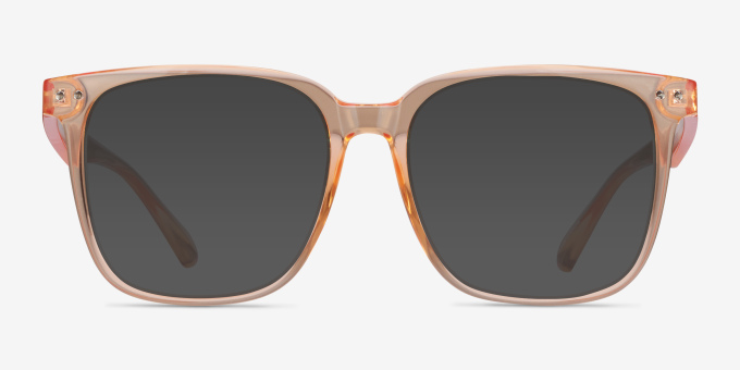 Piano Melon PlasticEyeglass Frames from EyeBuyDirect, with Tinted Lenses