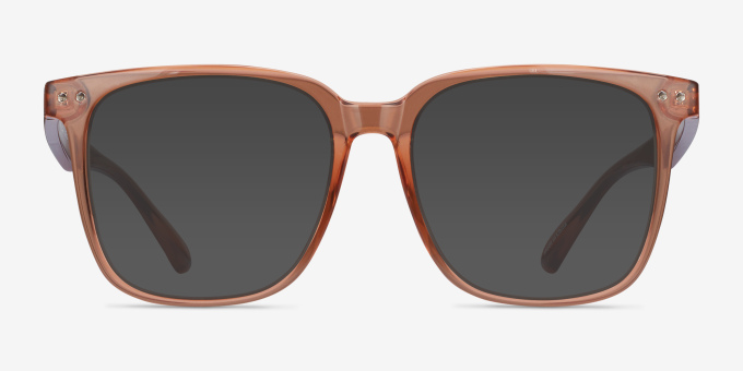 Piano Brown PlasticEyeglass Frames from EyeBuyDirect, with Tinted Lenses