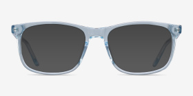 Ballast Clear Blue Acétate Montures de lunettes de vue d'EyeBuyDirect, with Tinted Lenses