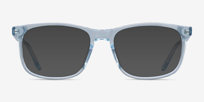 Ballast Rectangle Clear Blue Glasses For Men Eyebuydirect