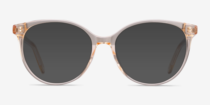 Nala Clear Melon AcetateEyeglass Frames from EyeBuyDirect, with Tinted Lenses