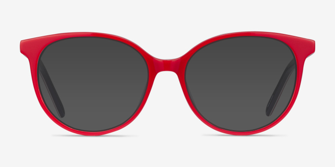 Patriot Red & Navy AcetateEyeglass Frames from EyeBuyDirect, with Tinted Lenses