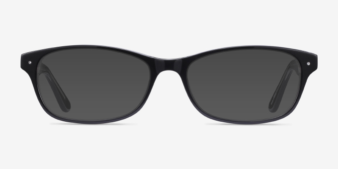Kedah Black AcetateEyeglass Frames from EyeBuyDirect, with Tinted Lenses