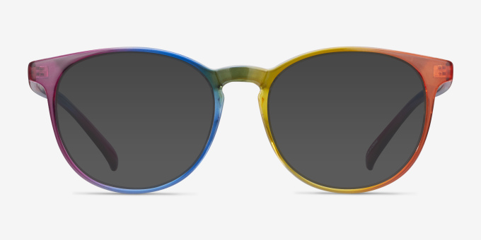 Rainbow Rainbow PlasticEyeglass Frames from EyeBuyDirect, with Tinted Lenses