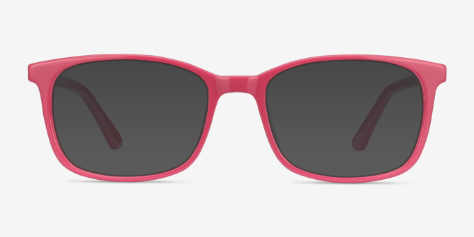 Equality Pink AcetateEyeglass Frames from EyeBuyDirect, with Tinted Lenses