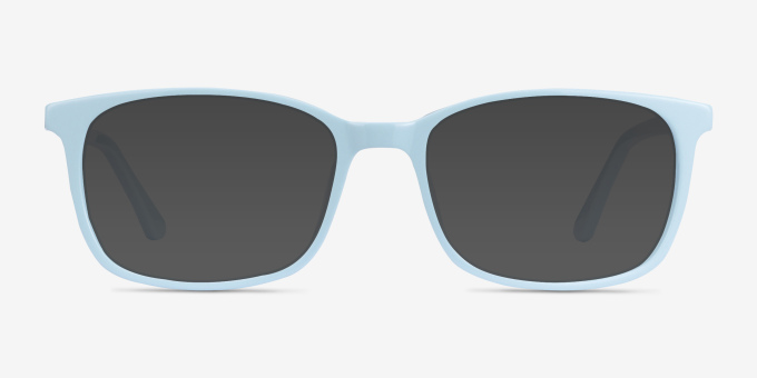 Equality Blue AcetateEyeglass Frames from EyeBuyDirect, with Tinted Lenses