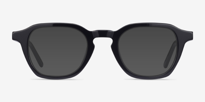 Victor Black AcetateEyeglass Frames from EyeBuyDirect, with Tinted Lenses