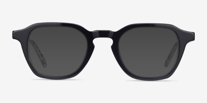 Victor Black & Zebra AcetateEyeglass Frames from EyeBuyDirect, with Tinted Lenses