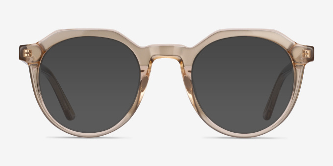 Mikoto Light Brown AcetateEyeglass Frames from EyeBuyDirect, with Tinted Lenses