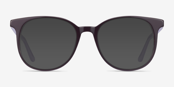 Solveig Purple AcetateEyeglass Frames from EyeBuyDirect, with Tinted Lenses