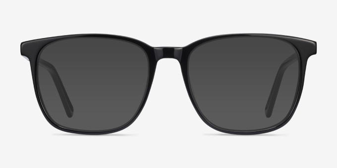Finn Black AcetateEyeglass Frames from EyeBuyDirect, with Tinted Lenses