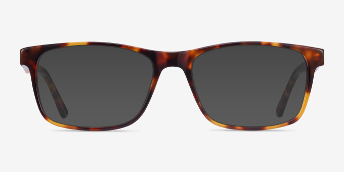 Pochi Tortoise AcetateEyeglass Frames from EyeBuyDirect, with Tinted Lenses